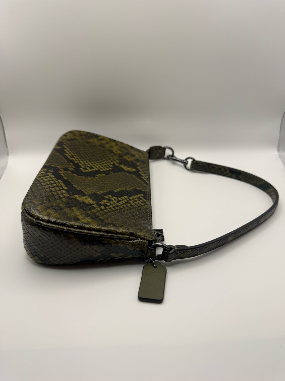 Coach Olive Python Shoulder Bag - Picture 9 of 12